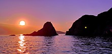 С. Даркина - Закат в бухте Витязь с воды